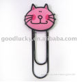 Lovely cat shape promotion gifts soft pvc paper clip